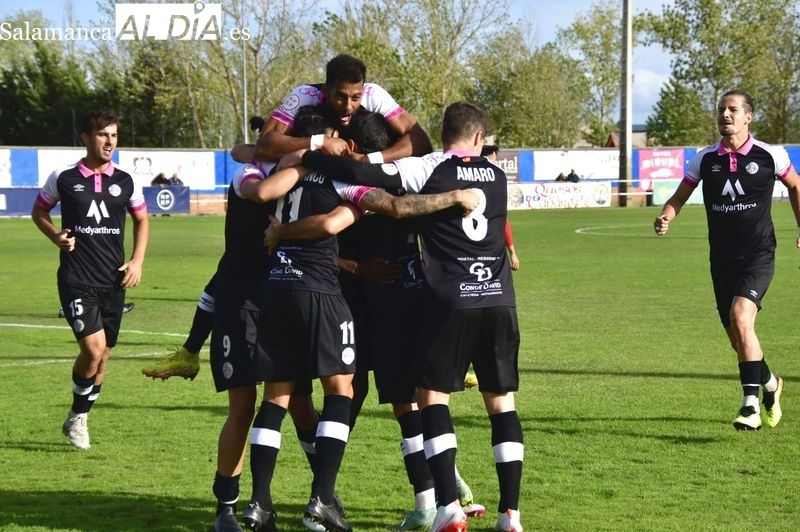 El Salamanca UDS saca una victoria de mérito en Tordesillas y mantiene el pulso por el ascenso gracias a Gabrigol (0-1)