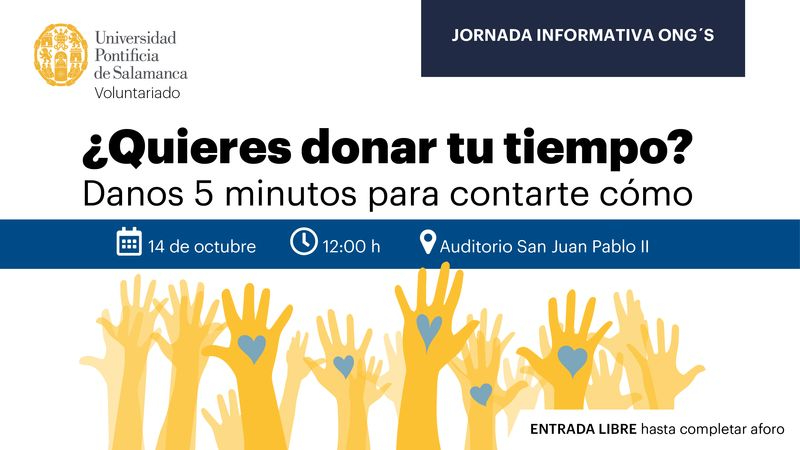 Más de veinte ONG informarán en la UPSA sobre el voluntariado