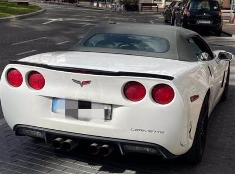 La lista de infracciones del conductor de este Corvette cazado en Valladolid 