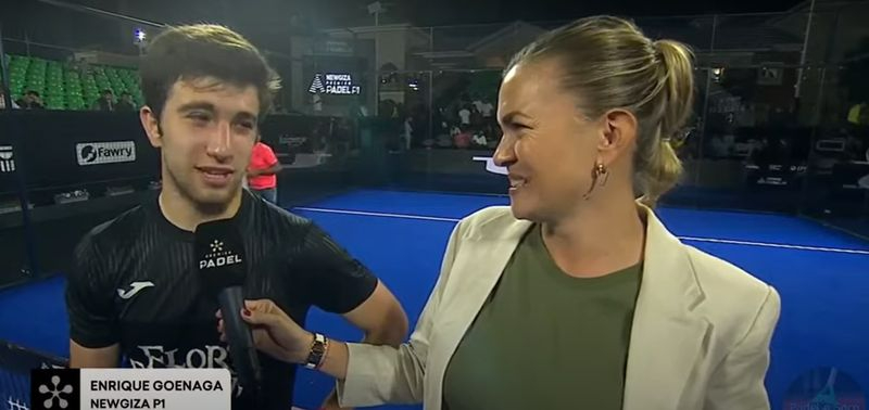 El salmantino Enrique Goenaga gana a una de las estrellas del pádel mundial y su nueva pareja