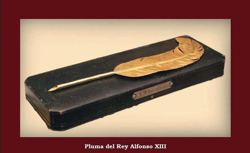 Pluma de oro de Santa Teresa en Alba de Tormes (Alfonso XIII)