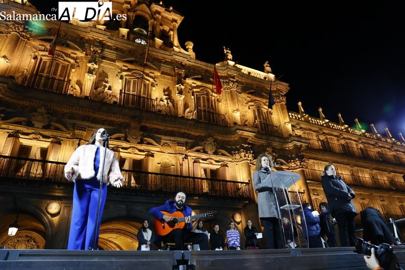 La Plaza Mayor, escenario del 25N con un minuto de silencio y lectura de manifiesto