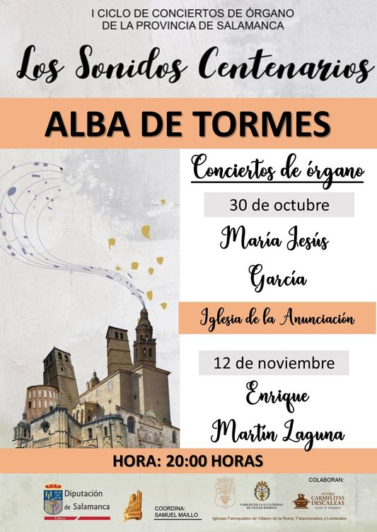 Concierto de órgano y teatro este fin de semana en Alba de Tormes