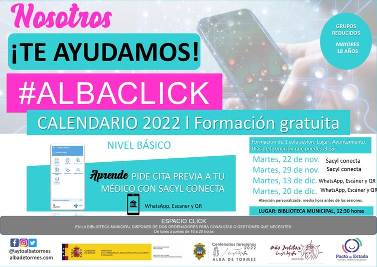 #Albaclick, formación gratuita de acceso a las nuevas tecnologías