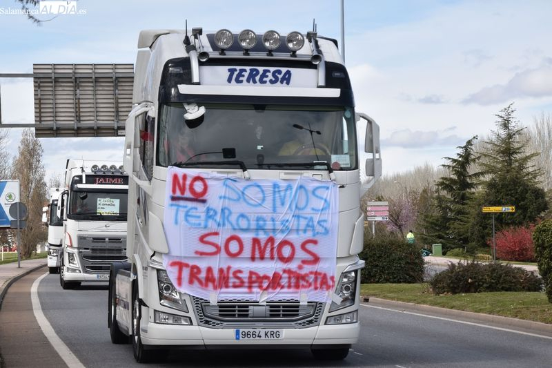 El motivo por el que se ha desconvocado la movilización de camioneros en Salamanca 