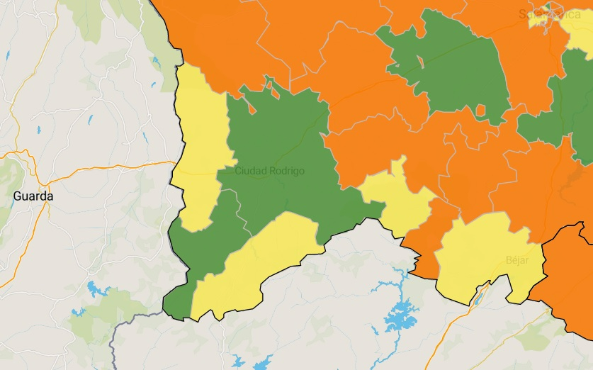 La Zona Básica de Ciudad Rodrigo luce en verde por 1ª vez desde noviembre de 2021