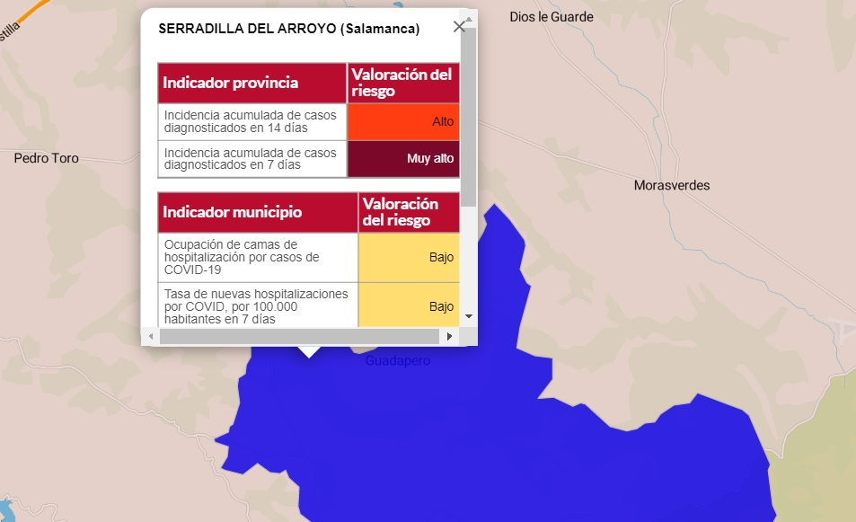 Serradilla del Arroyo se une a las escasas localidades con positivos en los últimos días