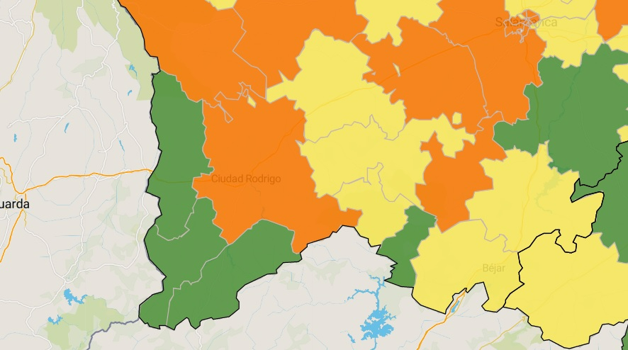 Baile de colores en la mayoría de zonas básicas de salud