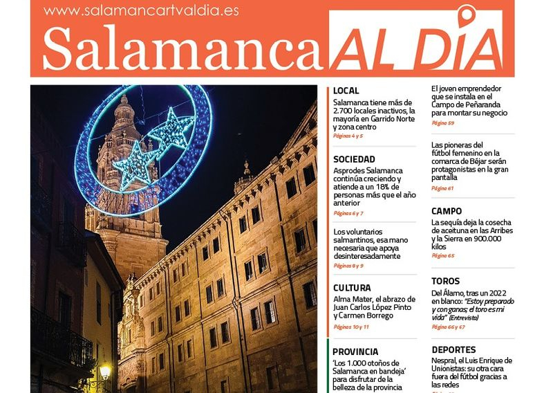 El número de diciembre del periódico de papel SALAMANCA AL DÍA, en PDF