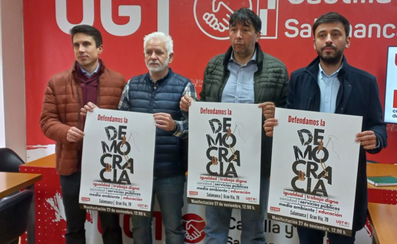 El PSOE acudirá a la manifestación de los sindicatos para defender la Democracia, el trabajo digno y los servicios públicos