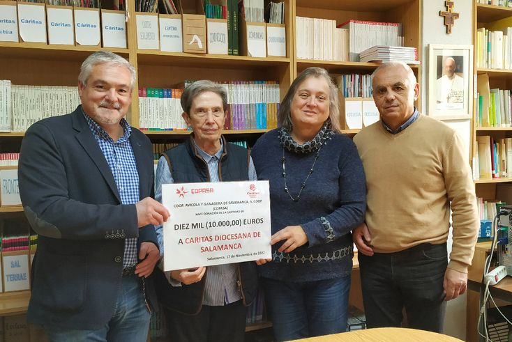COPASA dona 10.000€ a Cáritas Salamanca