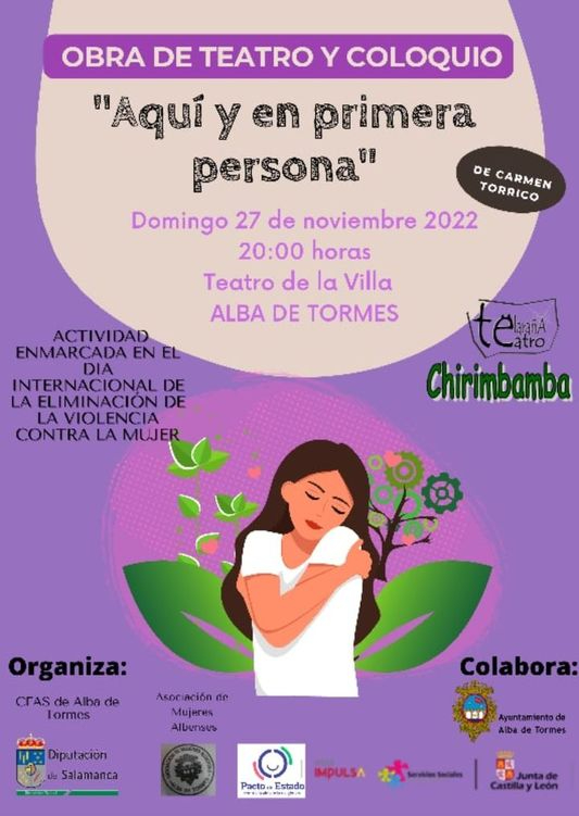 El teatro ‘Aquí y en primera persona’ visita la villa ducal con motivo del día contra la Violencia de Género