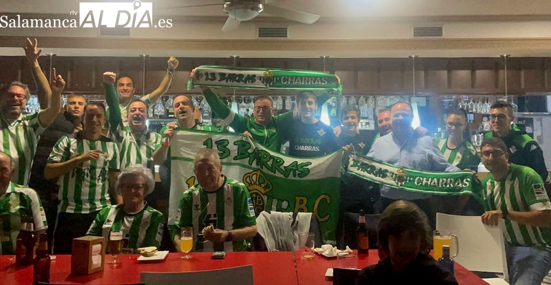 El duelo Betis - Sevilla también se vivió en Salamanca