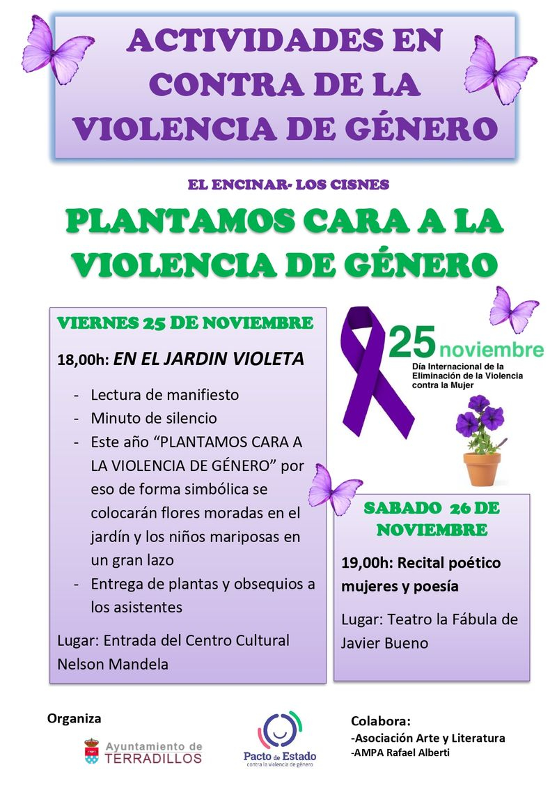 El Encinar, Los Cisnes y Terradillos se unen contra la Violencia de Género