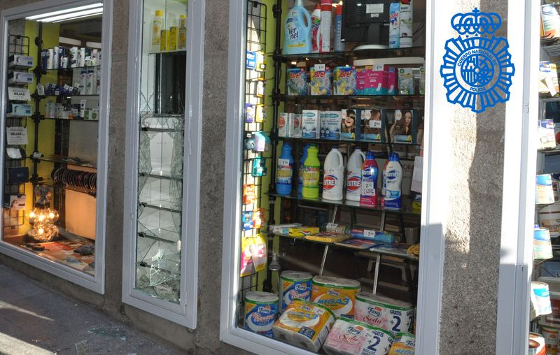 Detenido en Béjar el delincuente que reventaba los escaparates de las tiendas