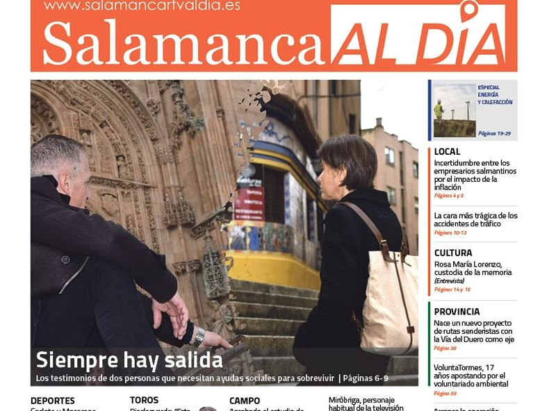 El número de noviembre del periódico de papel SALAMANCA AL DÍA ya está en la calle 