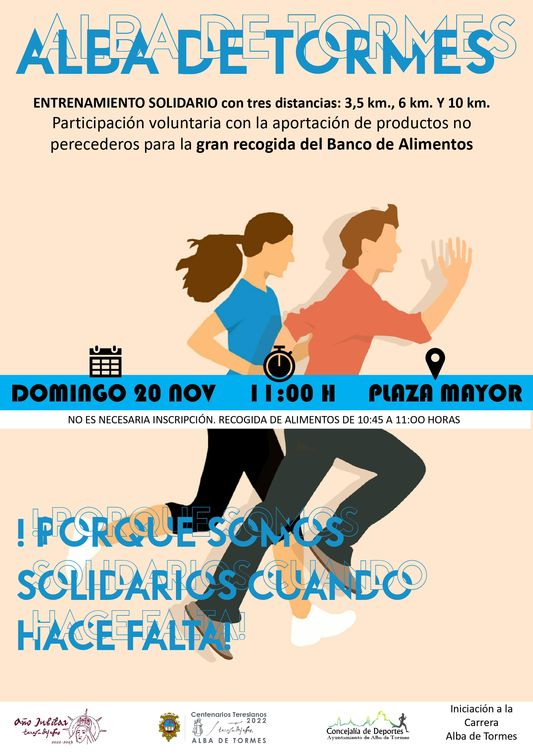Running solidario en apoyo a la recogida del Banco de Alimentos
