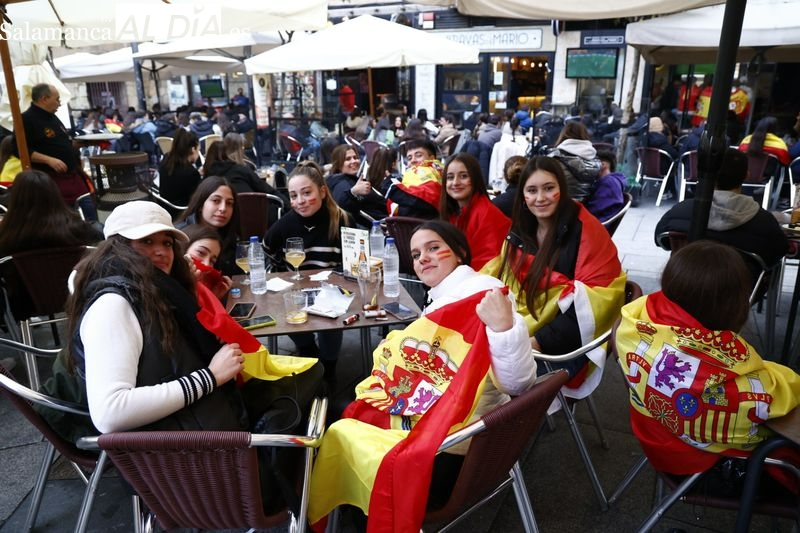 Ambientazo en Salamanca para ver el último partido de España en el Mundial