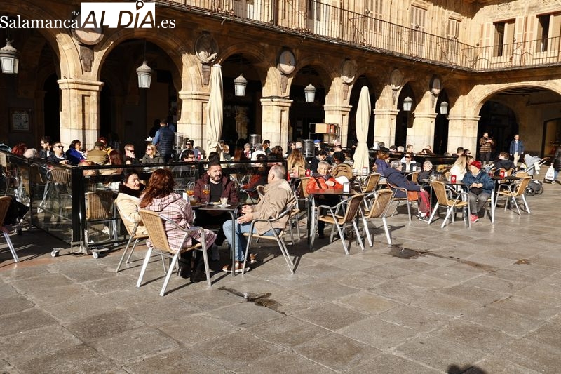 Buen ambiente en Salamanca en el último día del año