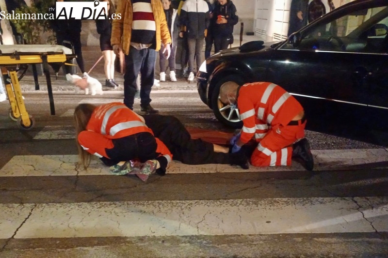 Herido un hombre en un atropello producido en la calle Carmen