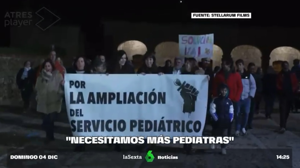 laSexta se hace eco de la manifestación por la mejora de la atención pediátrica