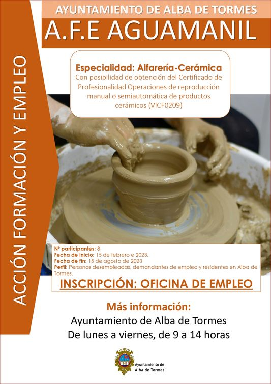 Cerámica y jardinería, nuevas acciones de formación y empleo en Alba de Tormes