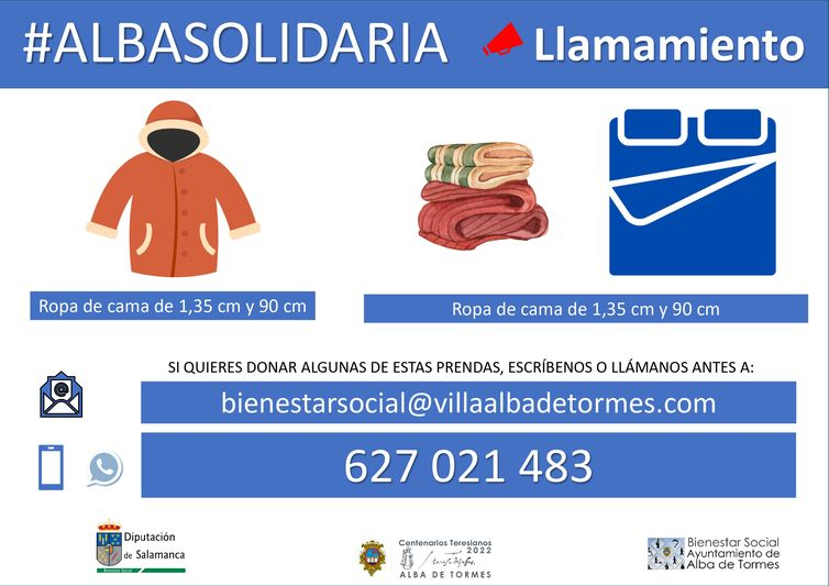 Bienestar Social y CEAS facilitarán ropa a familias necesitadas