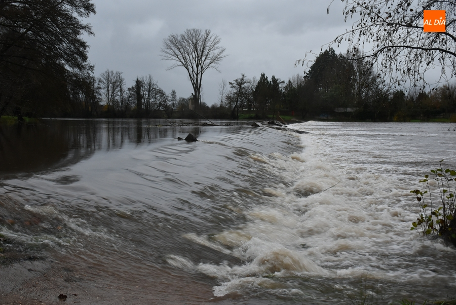El caudal del Águeda casi se triplica en 24 horas alcanzando ya los 91 metros cúbicos por segundo