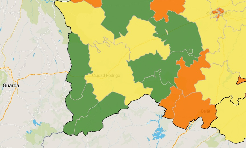 La comarca luce sin ninguna zona en naranja por 1ª vez desde noviembre del 21