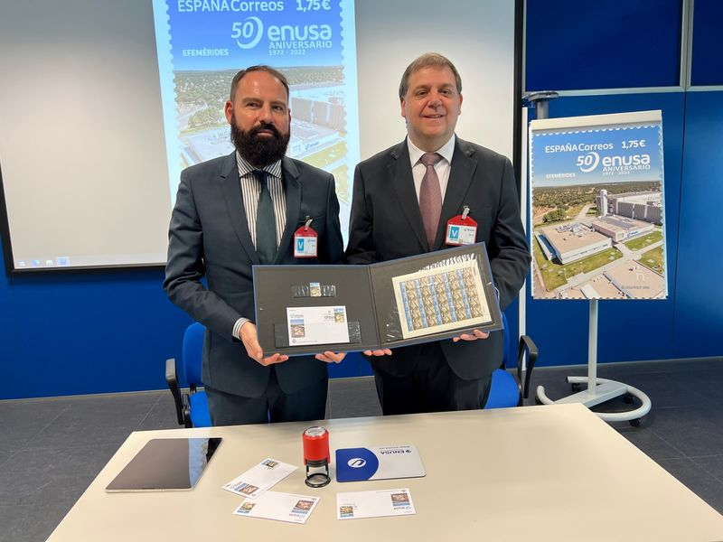 Día histórico para ENUSA, que ya tiene su propio sello de Correos 