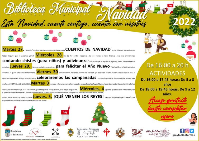 La Biblioteca Municipal ofrece actividades para los más pequeños durante las navidades