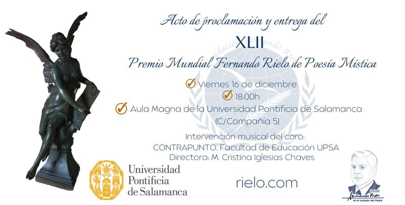 La XLII edición del Premio Mundial Fernando Rielo de Poesía Mística tendrá ganador este viernes