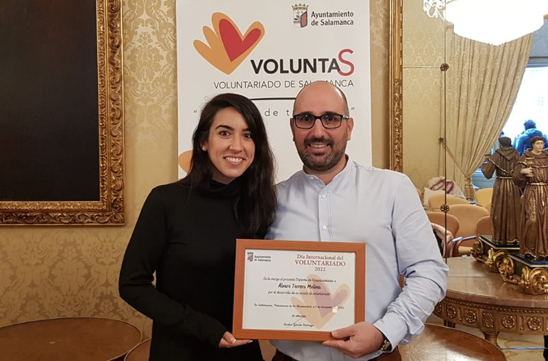 El peñarandino galardonado en Salamanca por su destacado papel en el voluntariado