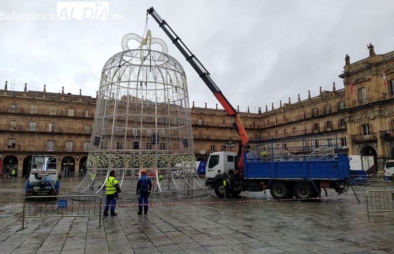 La Plaza Mayor se transforma para la Nochevieja Universitaria