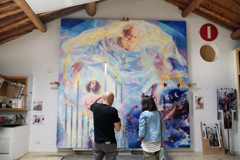 Una pintura monumental para llevar el arte contemporáneo a la catedral de Salamanca