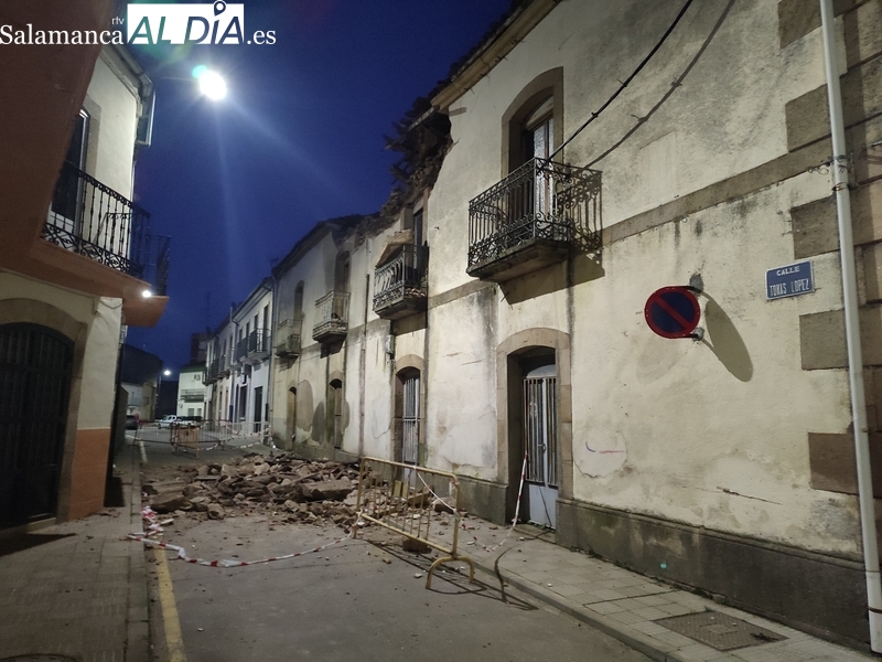 Peligroso estado el que presentan varios edificios del centro de Vitigudino 