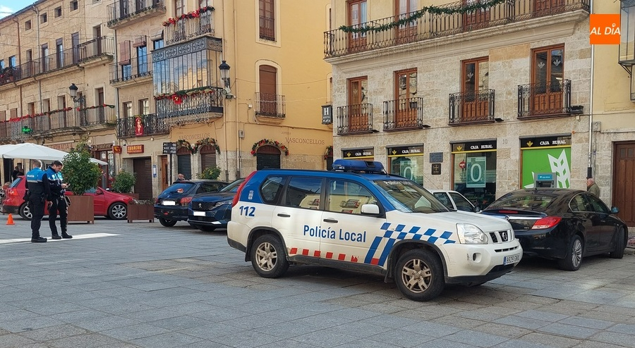 Ronda de multas en plena Plaza Mayor para arrancar el año