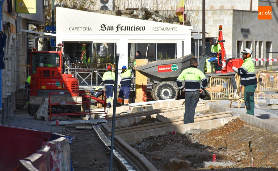 Se retoman las obras de la Avenida de España tras el parón navideño