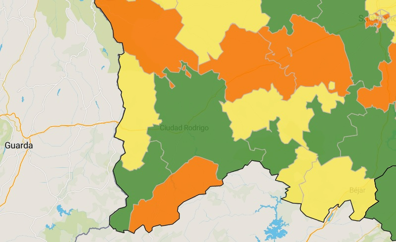 Múltiples cambios de color, pero sin aumentar los casos totales, en la nueva actualización