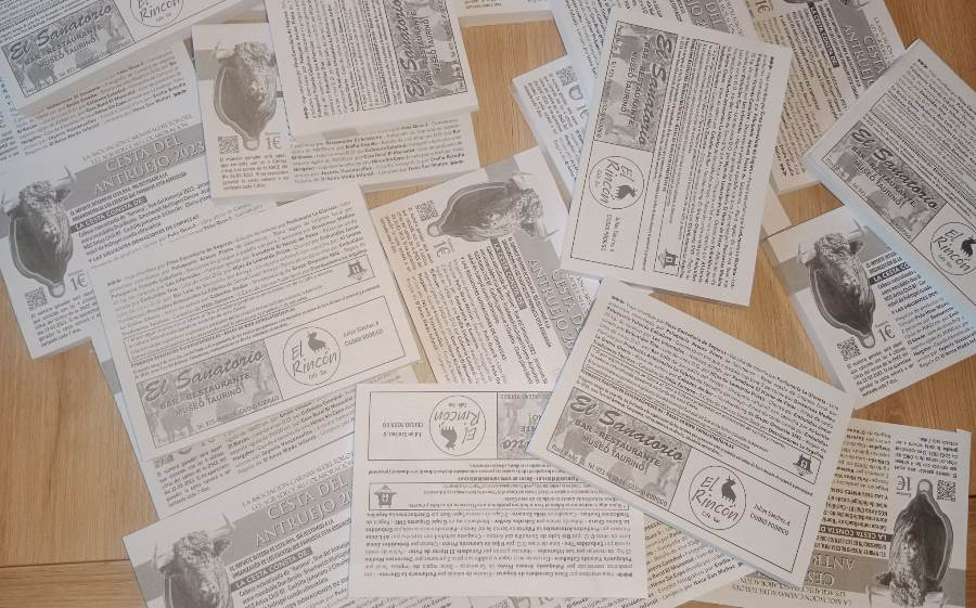 A la venta las papeletas de la Cesta del Antruejo 2023, compuesta por 39 regalos