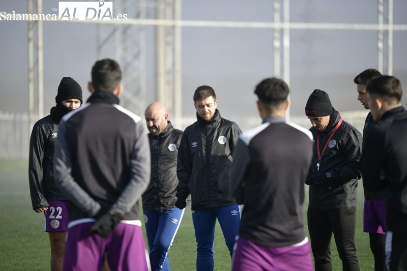 Miguel García ya ejerce como técnico del filial del Salamanca UDS con su primer entrenamiento en solitario