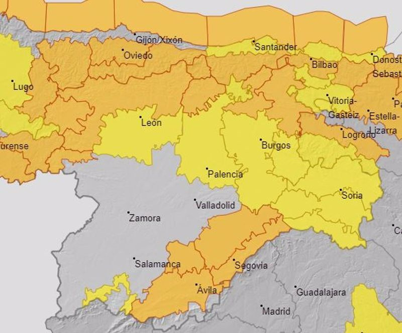 Salamanca continúa este miércoles en riesgo por nieve y frío