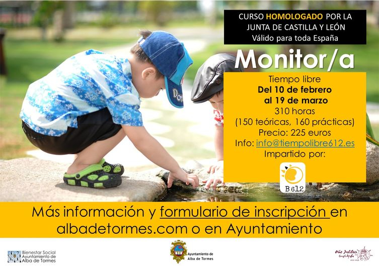 Abierto el plazo para el curso homologado de monitor de tiempo libre 