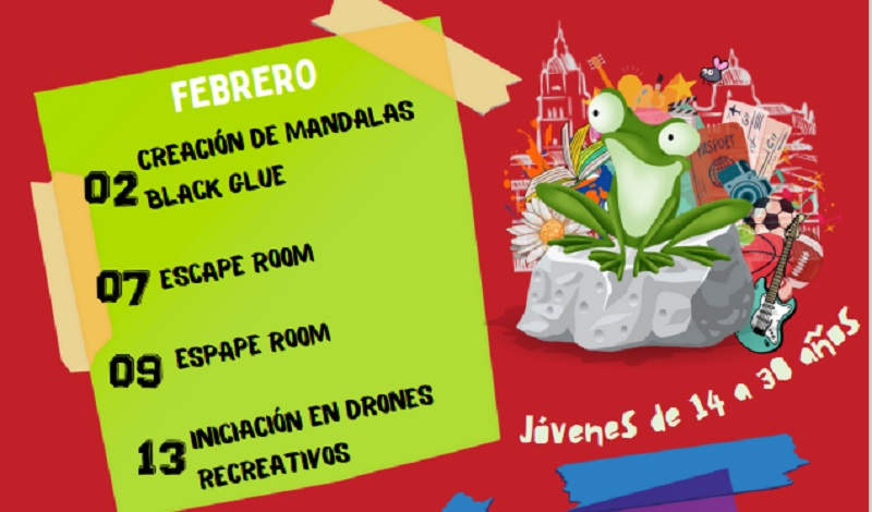 El  programa Dinamiza Joven oferta ocho actividades para el mes de febrero incluyendo un Escape Room y la celebración del Carnaval 