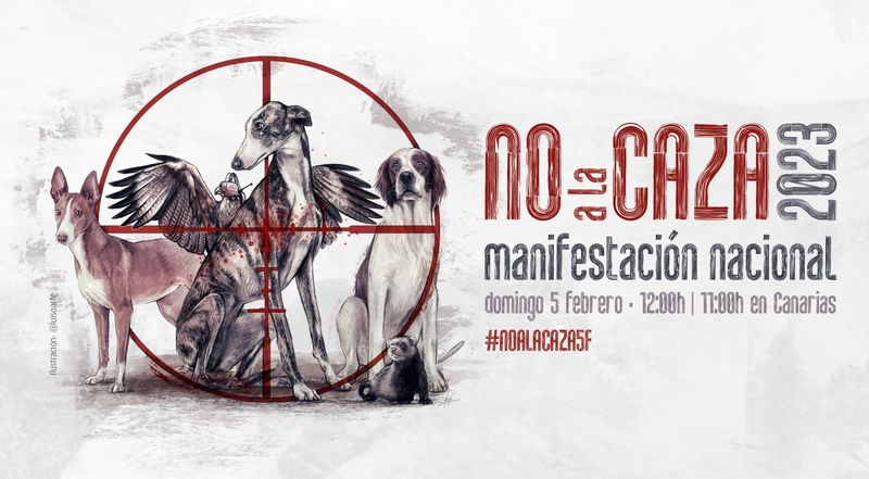 Nueva manifestación en rechazo a la caza en Salamanca