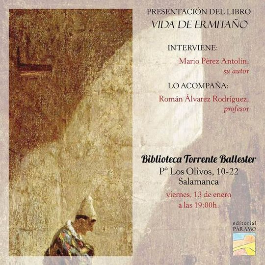 La Biblioteca Torrente Ballester acoge este viernes la presentación de libro Vida de un ermitaño