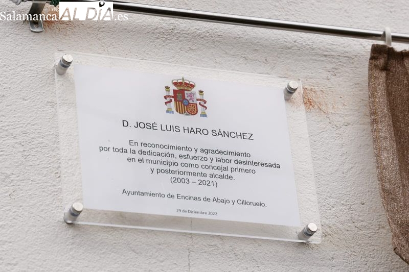 Emotivo homenaje a José Luís Haro, exalcalde de Encinas de Abajo