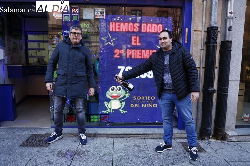 La Ranita y Salamanca celebran el segundo premio de El Niño Está muy repartido, no sabemos fijo cuánto ha tocado