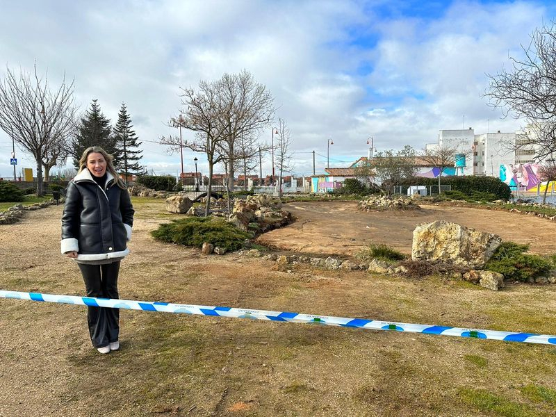 Comienzan las obras para impermeabilizar el estanque del parque de Las Nieves