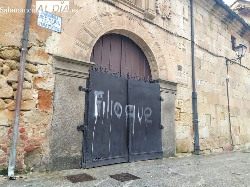 Vandalismo en el casco histórico: la noche del jueves deja una pintada en la calle de las Úrsulas